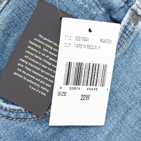 Kut From The Kloth Plus Size Catherine High Rise Fab AB Crop Skinny Jeans SZ 22 - Picture 4 of 9